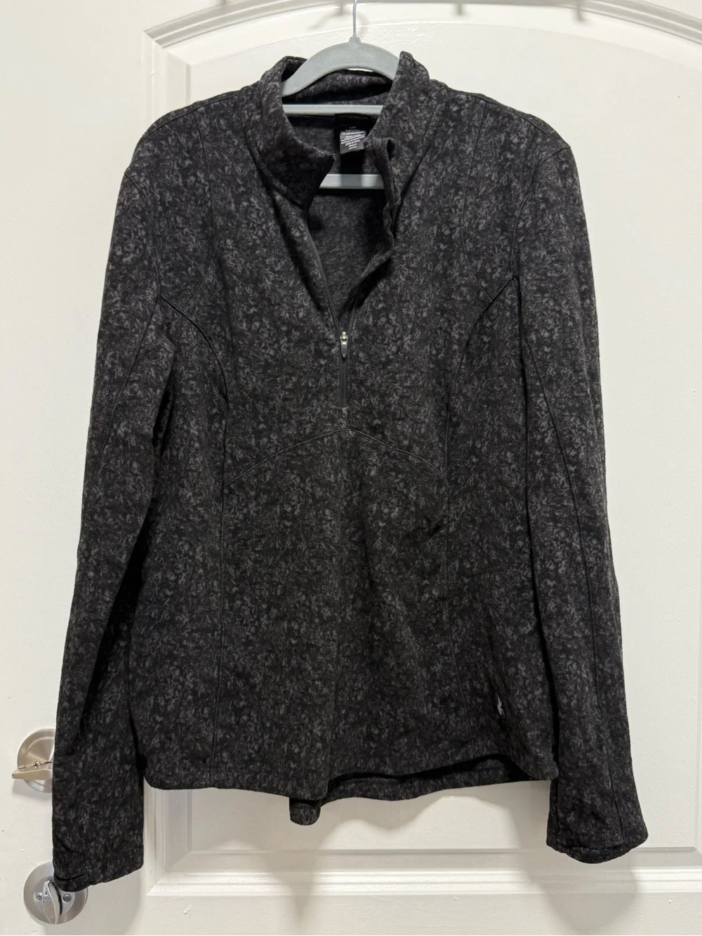 Spyder Black and Gray Active Fleece Pullover